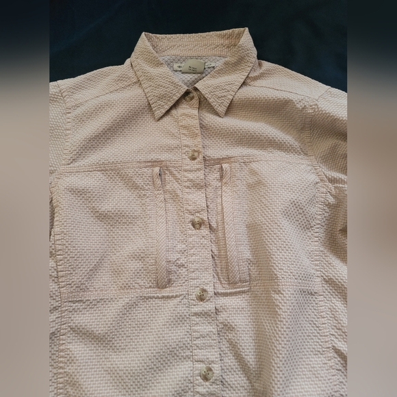 ExOfficio Women’s Dryflylite Shadow Pane Long-Sleeve Shirt‎ , Beige - Picture 6 of 8